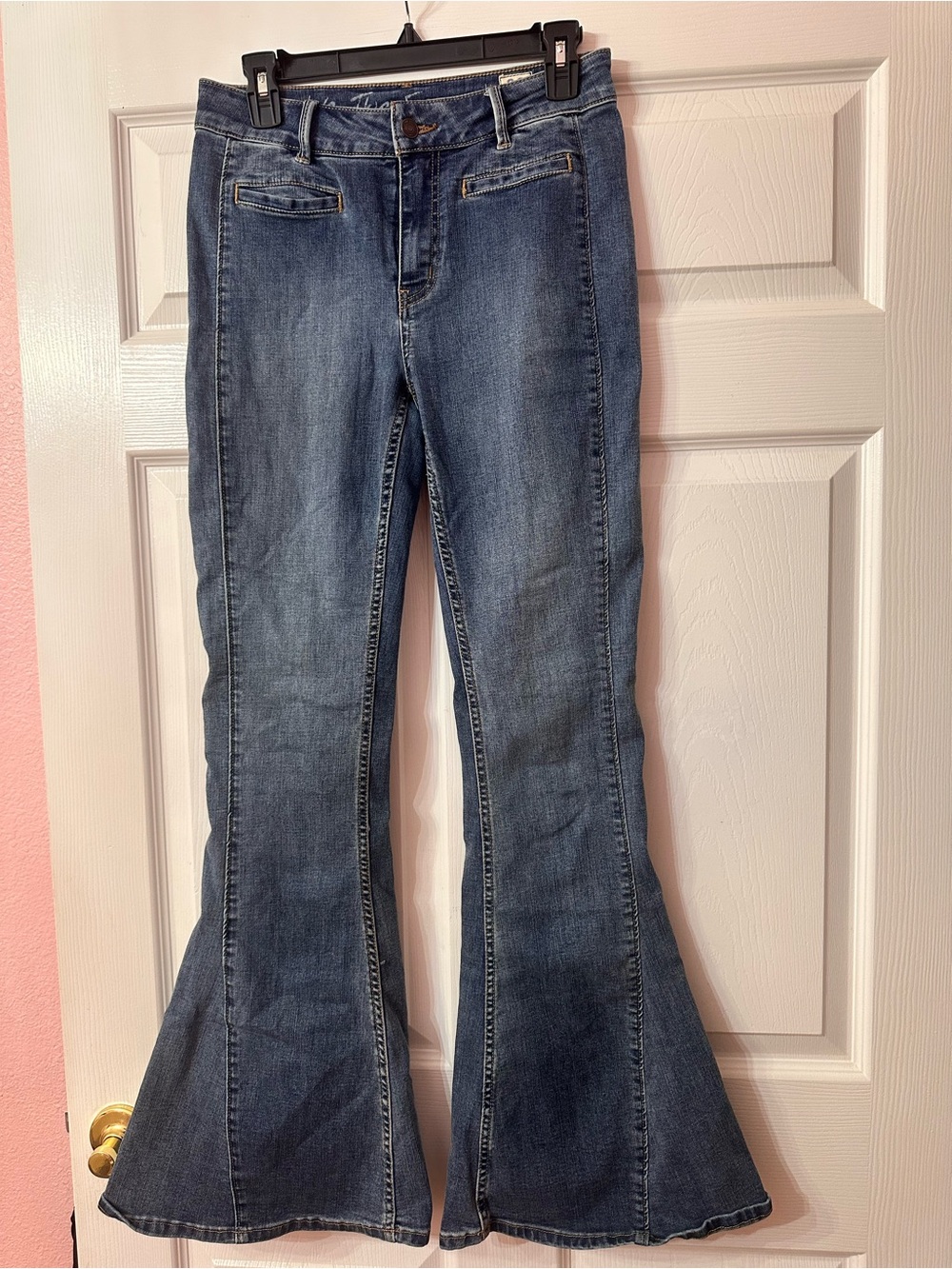 We The Free Vintage Blue Flare Jeans
